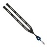 3/4" Polyester Lanyard with Metal Crimp & Retractable Badge Reel