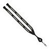 3/4" Polyester Lanyard with Metal Crimp & Retractable Badge Reel