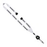 3/4" Polyester Lanyard with Metal Crimp & Retractable Badge Reel