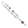 3/4" Polyester Lanyard with Metal Crimp & Retractable Badge Reel