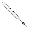 3/4" Polyester Lanyard with Metal Crimp & Retractable Badge Reel