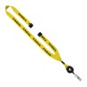 3/4" Polyester Lanyard with Metal Crimp & Retractable Badge Reel