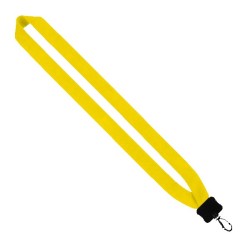 1" Cotton Lanyard with Plastic Clamshell & Swivel Snap Hook