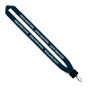 1" Cotton Lanyard with Plastic Clamshell & Swivel Snap Hook
