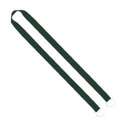 IMPORT Rush 3/4" Polyester 2-Ended Lanyard with Dual Sewn Silver Metal Split-Ring