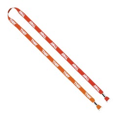 IMPORT Rush 1/2" Dye-Sublimated 2-Ended Lanyard with Dual Silver Crimps & Split-Rings