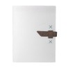 Distressed Brown Turquoise Blank