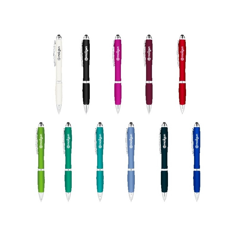 Metallic Curvaceous Ballpoint Stylus