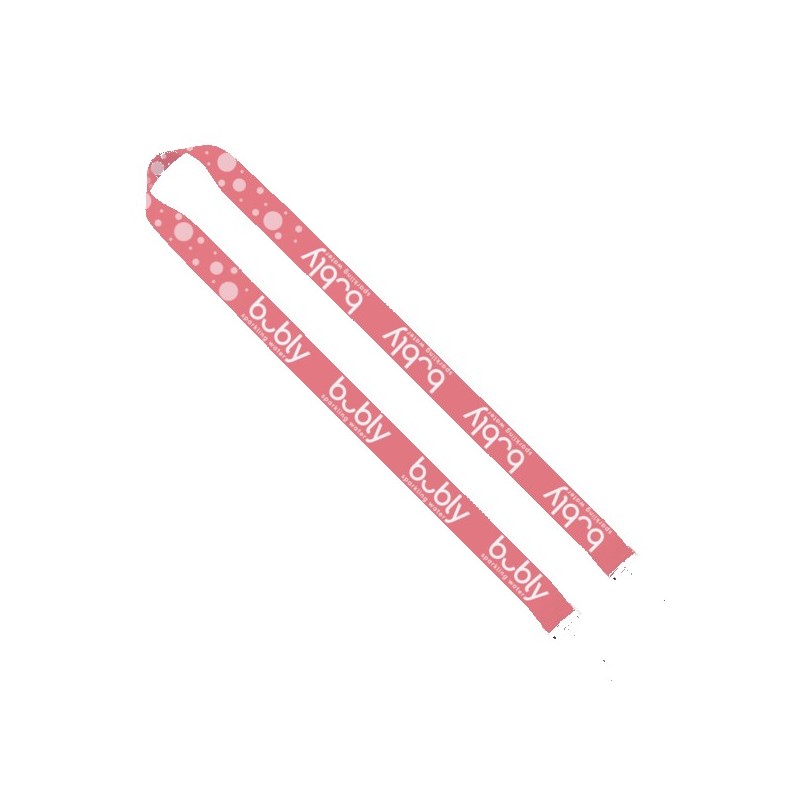 IMPORT Rush 1" Dye-Sublimated 2-Ended Lanyard with Dual Sewn Silver Metal Crimp & Split-Ring