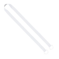 IMPORT Rush 3/4" Dye-Sublimated Double-Ended Lanyard with Dual Sewn Silver Metal Split-Ring