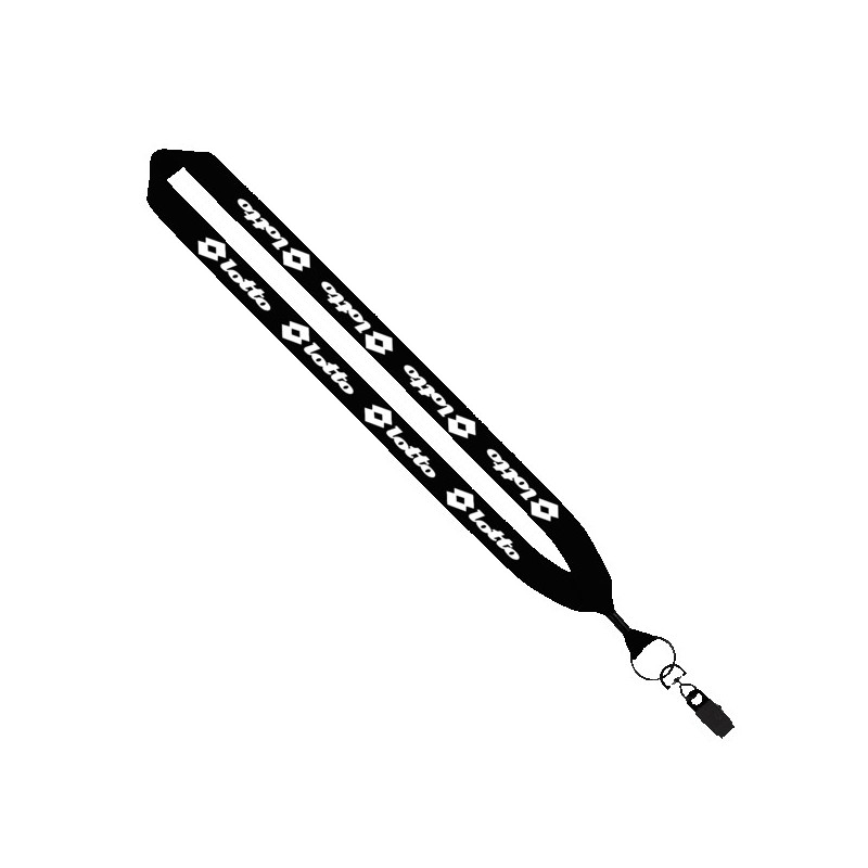 1" Cotton Lanyard with Metal Crimp & Metal Bulldog Clip