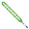 1" Cotton Lanyard with Metal Crimp & Metal Bulldog Clip