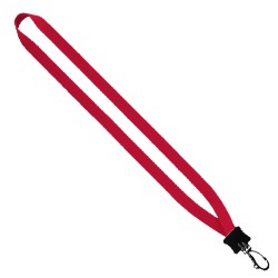 1/2" Smooth Nylon Lanyard with Plastic Clamshell & Swivel Snap Hook