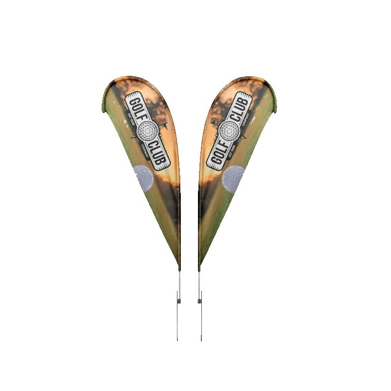 IMPORT 10' Double-Sided Teardrop Flag with Ground Spike