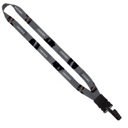 3/4" Dye-Sublimated Waffle Weave Lanyard