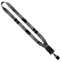 3/4" Dye-Sublimated Waffle Weave Lanyard