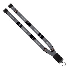 3/4" Dye-Sublimated Waffle Weave Lanyard