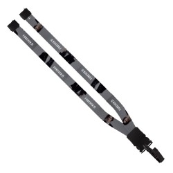 3/4" Dye-Sublimated Waffle Weave Lanyard