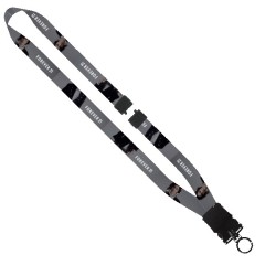 3/4" Dye-Sublimated Waffle Weave Lanyard