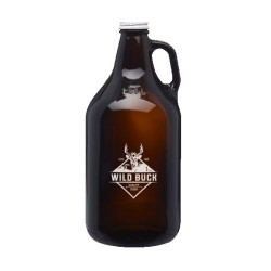 Homebrew 64 oz. Amber Glass Growler