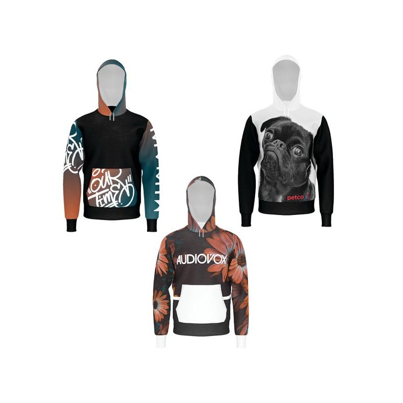 IMPORT Indigo Unisex Dye-Sublimated Pullover Hoodie