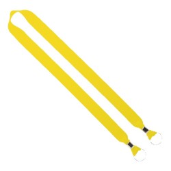 IMPORT Rush 1" Polyester 2-Ended Lanyard with Dual Silver Crimps & Split-Rings