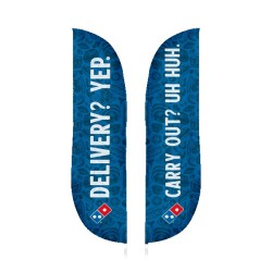 IMPORT 12' Double-Sided Blade Flag with Ground Spike