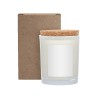 ZEN Niva Frosted Candle with Cork Lid