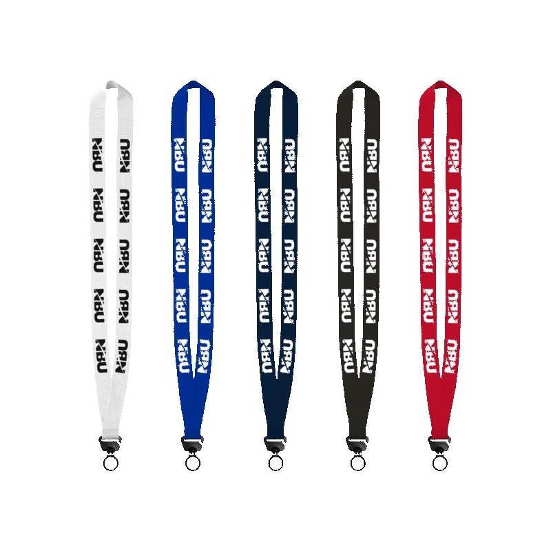 Evolution34 - 3/4" Polyester Welded Lanyard with Trapezoid and Plastic O-Ring