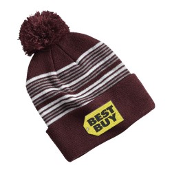 Sportsman SP60 12" Striped Pom-Pom Knit Cap