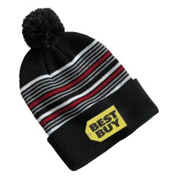 Sportsman SP60 12" Striped Pom-Pom Knit Cap
