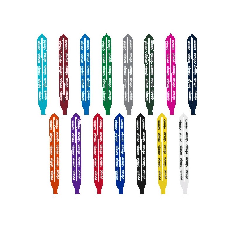 IMPORT Rush 1" Polyester Lanyard with Sewn Silver Split-Ring