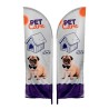 IMPORT 10' Double-Sided Feather Flag with Ground Spike