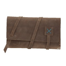Distressed Brown Turquoise Blank