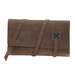 Distressed Brown Royal Blue Blank