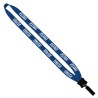 3/4" Cotton Lanyard with Plastic Clamshell & Bulldog Clip