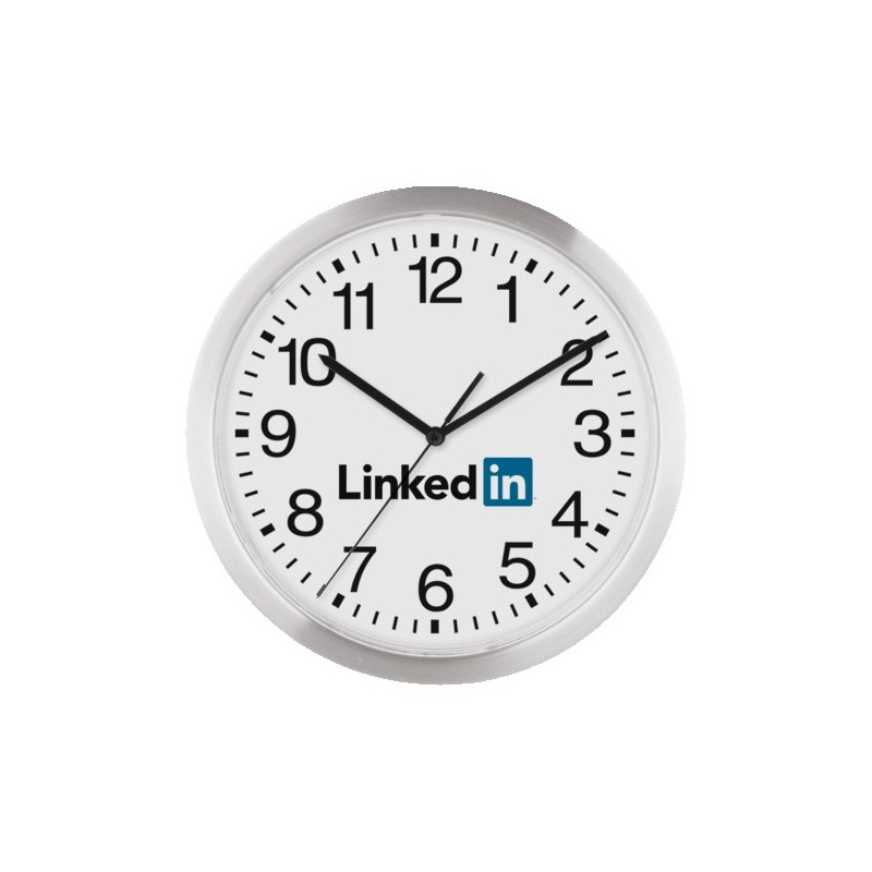 12" Slim Metal Wall Clock"