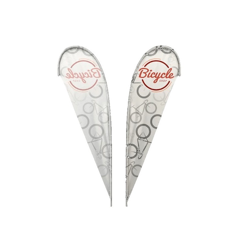 IMPORT 10' Single Sided Teardrop Flag with Ground Spike