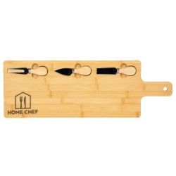 Long Charcuterie Board w/ Utensils