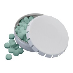 2 1/8" Large Round Push Tin with Mints