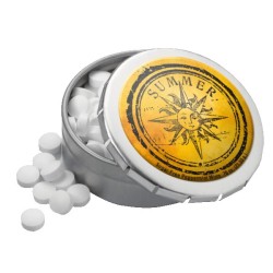 2 1/8" Large Round Push Tin with Mints