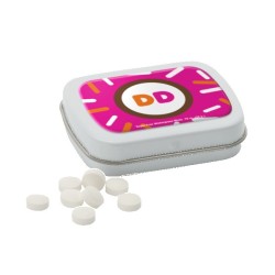 Sugar Free Mints in a Small Rectangular Hinged Tin