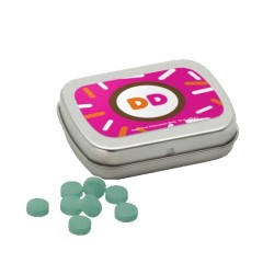 Sugar Free Mints in a Small Rectangular Hinged Tin
