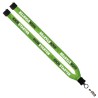 3/4" Dye-Sublimated Lanyard with Plastic Clamshell & Plastic O-Ring