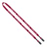 1/2" Cotton Double Bulldog Clip Lanyard