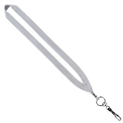 3/4" Polyester Lanyard with Metal Crimp & Swivel Snap Hook