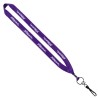3/4" Polyester Lanyard with Metal Crimp & Swivel Snap Hook