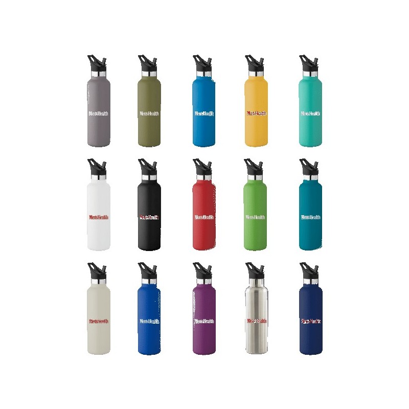 20 oz Basecamp Mesa Tundra Bottle with Screw Top and Flip-Top Straw Lid