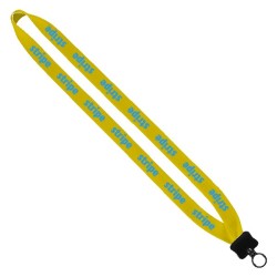 3/4" Cotton Lanyard with Plastic Clamshell & O-Ring