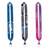 1" Dye-Sublimated Lanyard with Metal Crimp & Metal Split-Ring